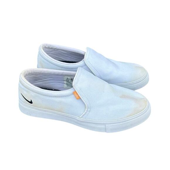 Women's‎ Nike Court Royale AC Slip On Sneakers Size 8 White - Picture 1 of 13